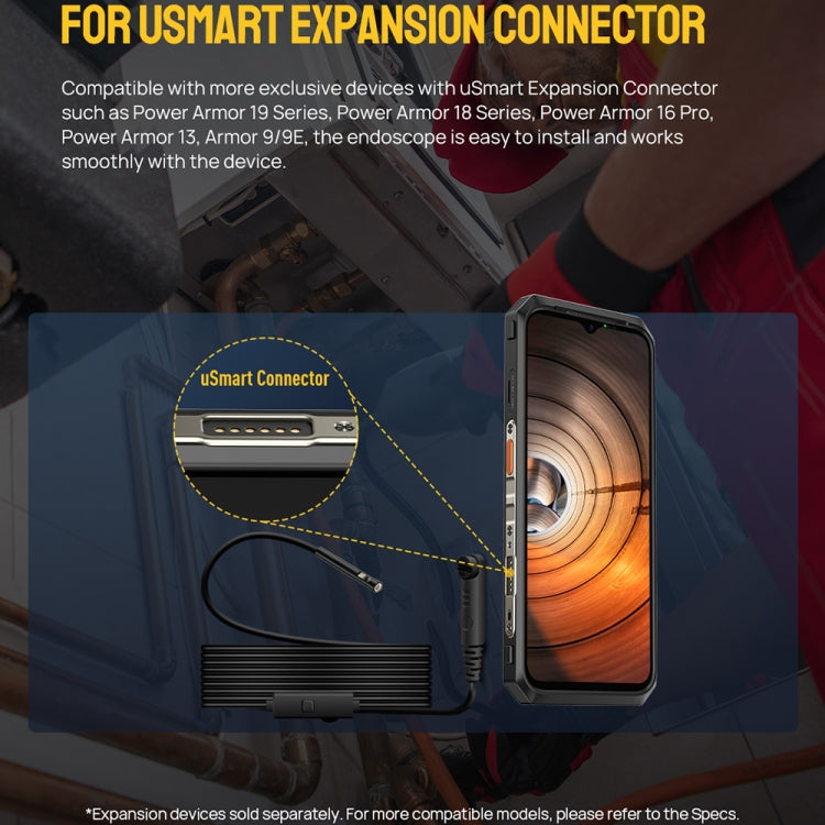 Ulefone Endoscope E2 IP67 Waterproof Digital Endoscope for Ulefone Armor 9 / 9E / Power Armor 13 / 16 Pro / 18T / Armor Pad(Black) - free shipping - PMC Jewellery - Order now!