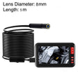 P20 4.3 Inch Screen Display HD1080P Inspection Endoscope with 8 LEDs, Length: 5m, Lens Diameter: 8mm, Hard Line -  by PMC TechLife | Online Shopping South Africa | PMC TechLife