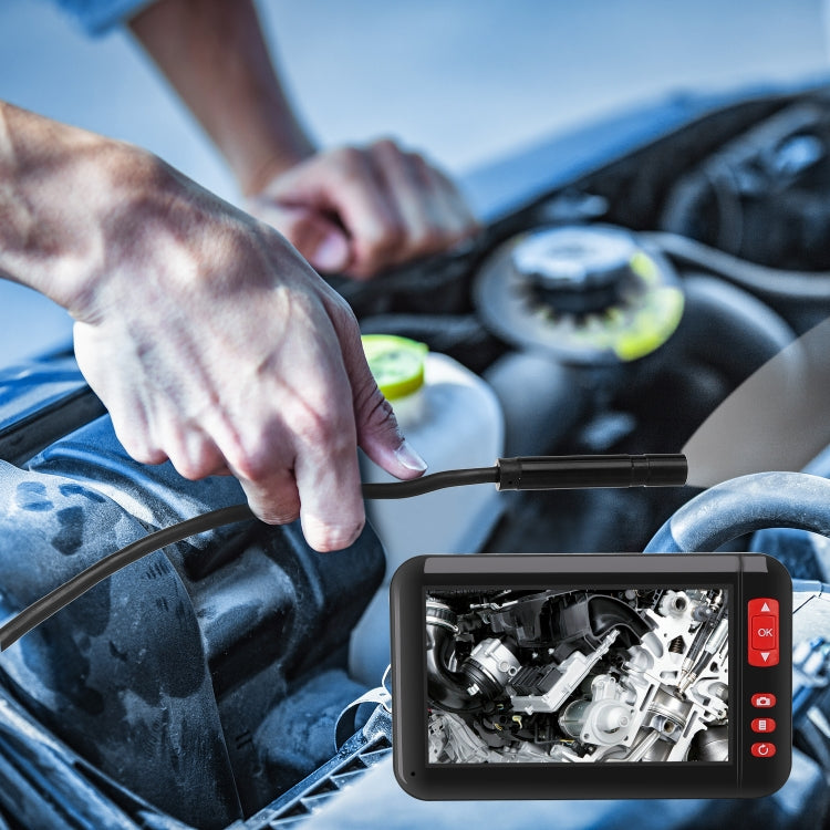 P20 4.3 Inch Screen Display HD1080P Inspection Endoscope with 8 LEDs, Length: 5m, Lens Diameter: 8mm, Hard Line