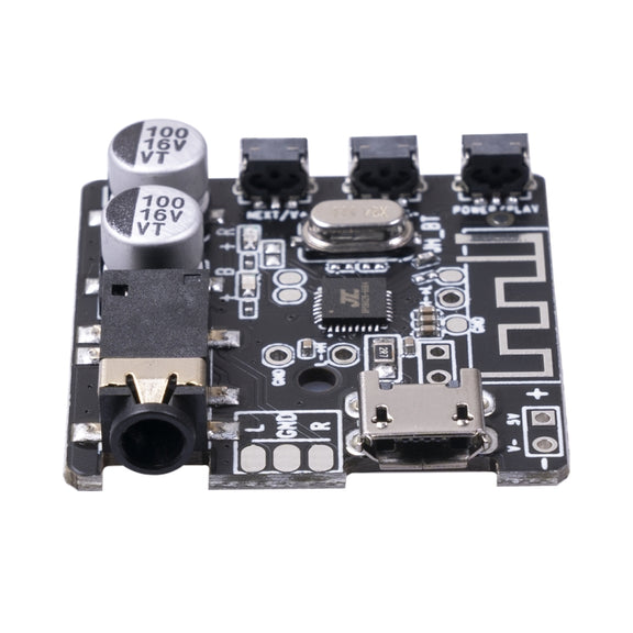 6966 DIY Bluetooth 5.0 Audio Receiver Board Module MP3 Lossless Player Wireless Stereo Music Amplifier Module (Black)
