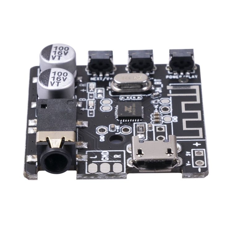 6966 DIY Bluetooth 5.0 Audio Receiver Board Module MP3 Lossless Player Wireless Stereo Music Amplifier Module (Black)