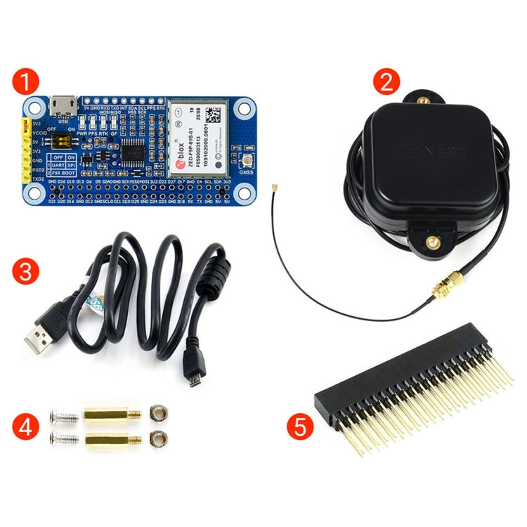 Waveshare ZED-F9P GPS-RTK HAT Centimeter Level Accuracy Multi-Band RTK Differential GPS Module for Raspberry Pi - free shipping - PMC TechLife - Order now!