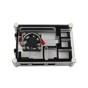 9 Layers Acrylic Box Shell Case with Cooling Fan for Raspberry pi 3(Black)