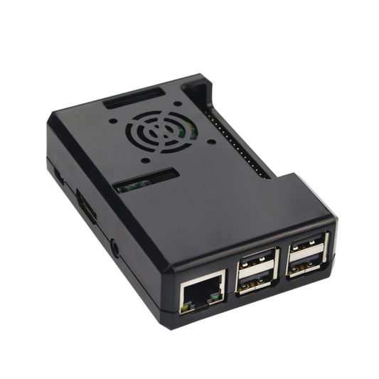 ABS Protective Shell Case with Cooling Fan Hole for Raspberry pi 3 (Black) - Raspberry Pi Accessories by PMC Jewellery | Online Shopping South Africa | PMC Jewellery | Buy Now Pay Later Mobicred