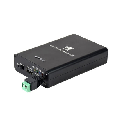 Waveshare Solar Power Manager, Embedded 10000mAh Li-Po Battery, Support 6V~24V Solar Panels (Black) - free shipping - PMC Jewellery - Order now!