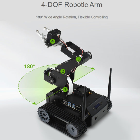 Waveshare JETANK AI Tracked Mobile Robot Kit, Based on Jetson Nano, EU Plug