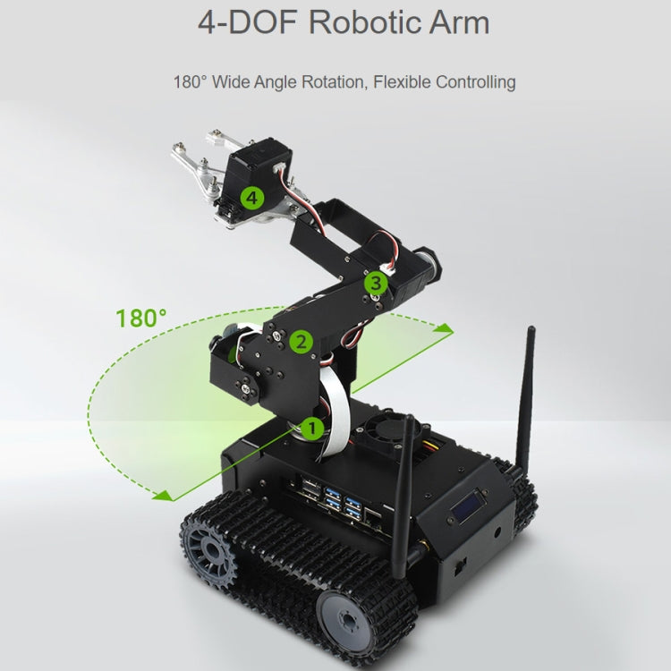 Waveshare JETANK AI Tracked Mobile Robot Kit, Based on Jetson Nano, EU Plug
