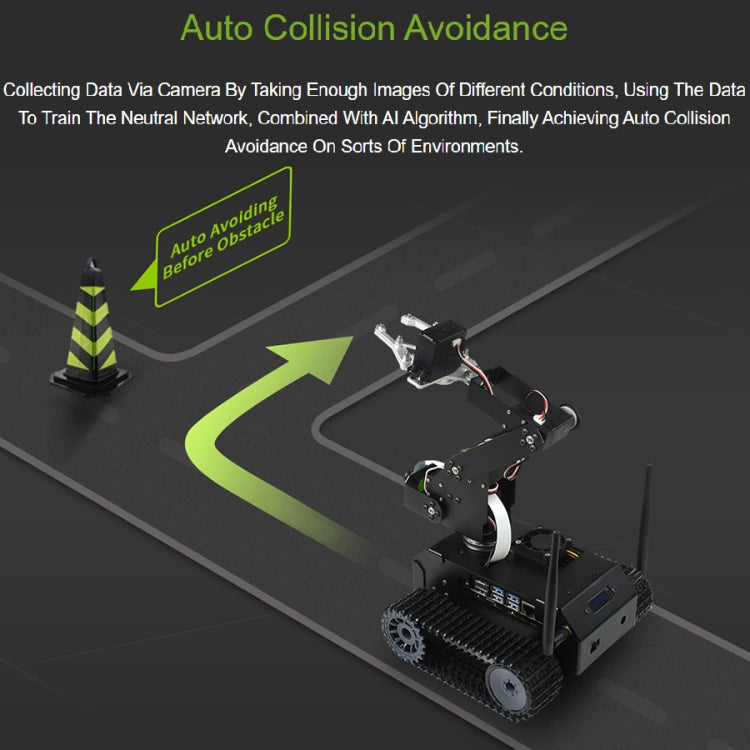 Waveshare JETANK AI Tracked Mobile Robot Kit, Based on Jetson Nano, EU Plug - free shipping - PMC TechLife - Order now!