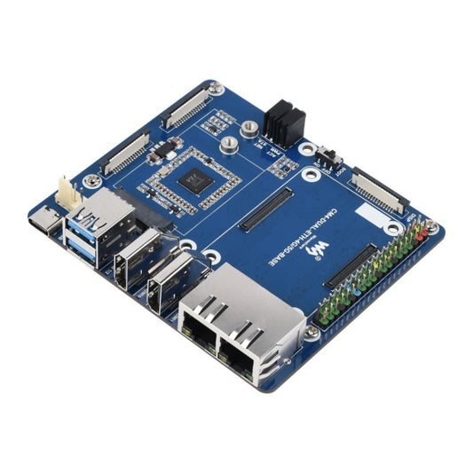 Waveshare Dual Gigabit Ethernet 5G / 4G Base Board for Raspberry Pi CM4 - free shipping - PMC Jewellery - Order now!