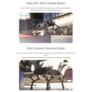 Waveshare WAVEGO 12-DOF Bionic Dog-Like Robot, Basic Version(EU Plug)