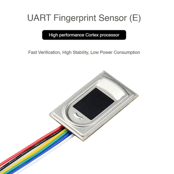 Waveshare UART Rectangle-shaped All-in-One Capacitive Fingerprint Sensor (E), Cortex Processor