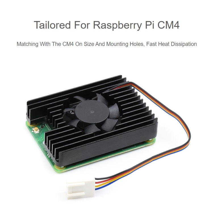 Waveshare Dedicated All-in-One 3007 Cooling Fan for Raspberry Pi CM4, Speed Adjustable, with Thermal Tapes - free shipping - PMC TechLife - Order now!