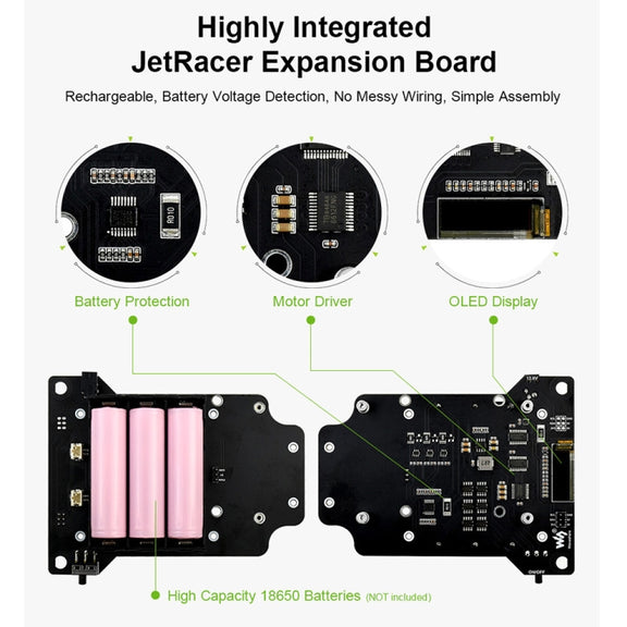 Waveshare JetRacer AI Kit, AI Racing Robot Powered by Jetson Nano
