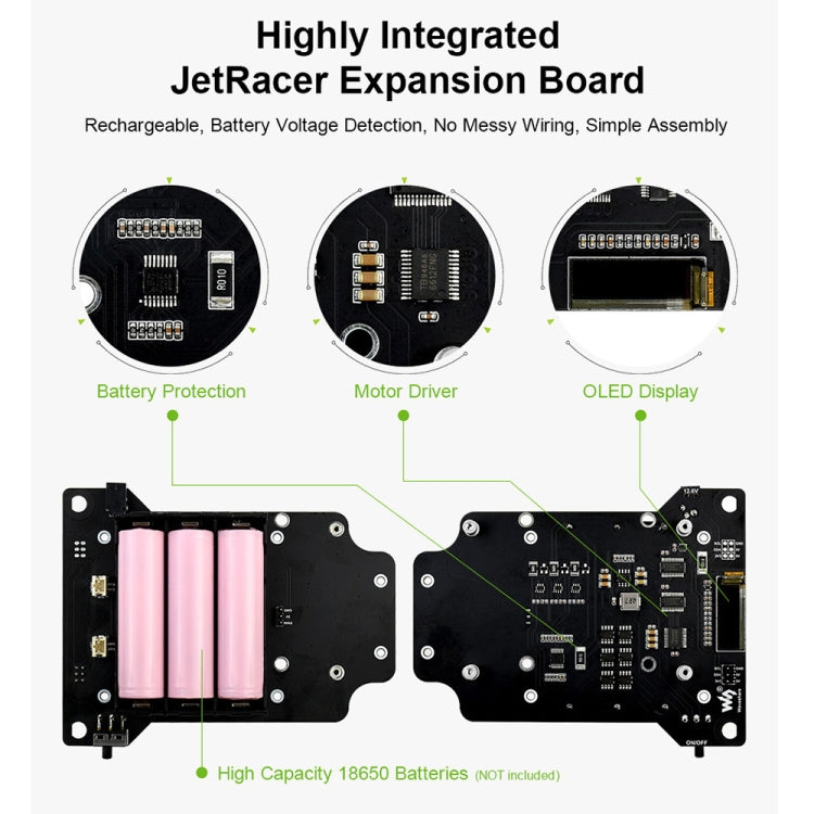 Waveshare JetRacer AI Kit, AI Racing Robot Powered by Jetson Nano
