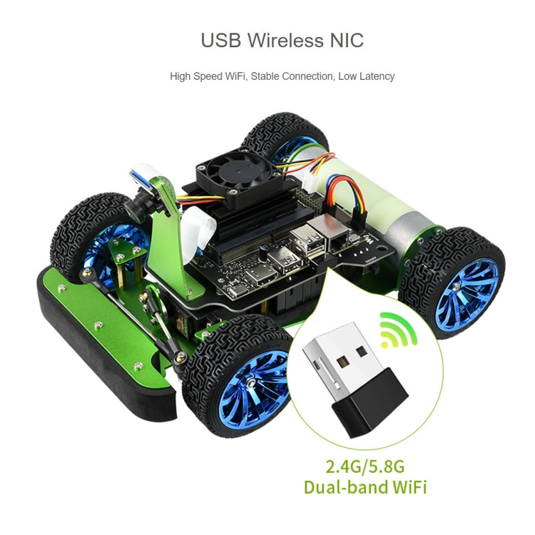 Waveshare JetRacer 2GB AI Kit, AI Racing Robot Powered by Jetson Nano 2GB, EU Plug
