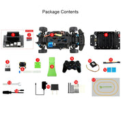 Waveshare JetRacer Pro 2GB AI Kit, High Speed AI Racing Robot Powered by Jetson Nano 2GB, Pro Version, EU Plug