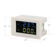 D85-2042A 110V 220V 380V 100A Digital AC Voltmeter Ammeter Current Amps Volt Meter LCD Panel Monitor (Black)