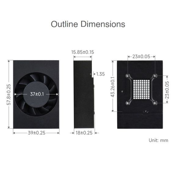 Waveshare Dedicated Cooling fan for Jetson TX2 NX