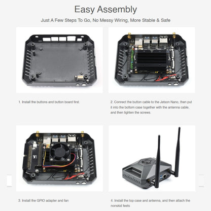 Waveshare Aluminum Case Type F for Jetson Nano Development Kit - free shipping - PMC Jewellery - Order now!