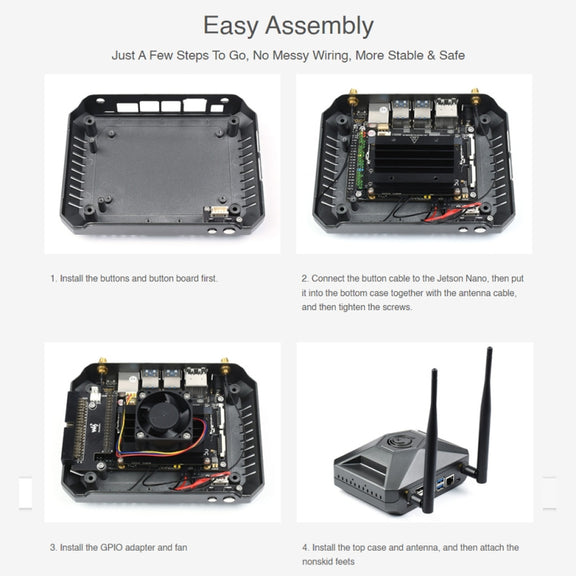 Waveshare Aluminum Case Type F for Jetson Nano Development Kit
