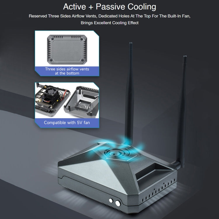 Waveshare Aluminum Case Type F for Jetson Nano Development Kit - free shipping - PMC Jewellery - Order now!
