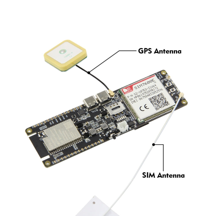 TTGO T-SIM7600E-H ESP32 WiFi Bluetooth 18560 Battery Holder Solar Charge Module Development Board - free shipping - PMC Jewellery - Order now!