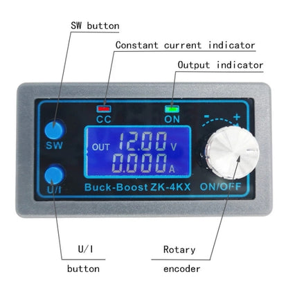 ZK-4KX CNC DC-DC Buck Boost Converter Module CC CV 0.5-30V 4A Adjustable Step Down Up Voltage Regulator - Current & Voltage Tester by PMC Jewellery | Online Shopping South Africa | PMC Jewellery | Buy Now Pay Later Mobicred
