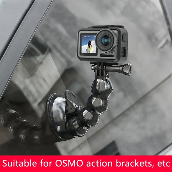 Suction Cup Jaws Flex Clamp Mount for GoPro, Insta360, DJI and Other Action Cameras(Black)