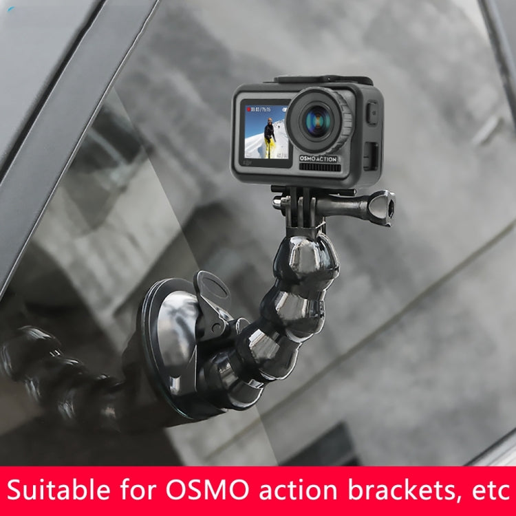 Suction Cup Jaws Flex Clamp Mount for GoPro, Insta360, DJI and Other Action Cameras(Black)