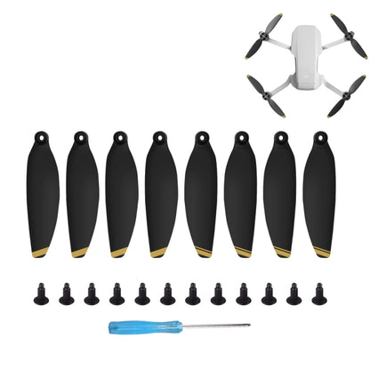 8PCS/Set Sunnylife 4726F Low Noise Quick-release Wing Propellers for DJI Mavic Mini 1(Gold) - free shipping - PMC Jewellery - Order now!