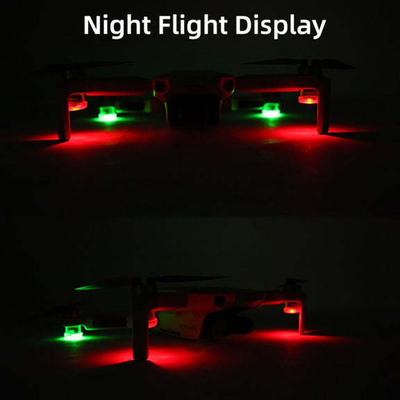 Sunnylife 2-Green + 2-Red Night Strobe LED Light Indicator Light for DJI Mavic 2 / Mini / Mavic Air 2 / FPV