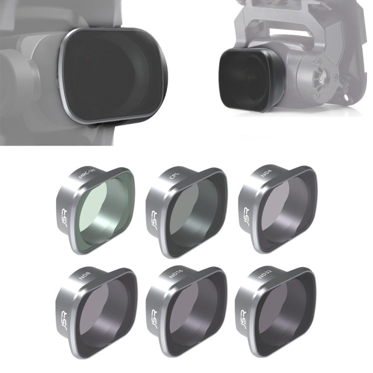 JSR KS 6 in 1 ND4+ND8+ND16+ND32+MCUV+CPL Lens Filter for DJI FPV, Aluminum Alloy Frame - free shipping - PMC TechLife - Order now!