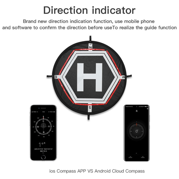 RCGEEK 55cm Round Portable Parking Apron Foldable Landing Pad for DJI Mavic Mini / Air 2S / FPV - free shipping - PMC TechLife - Order now!