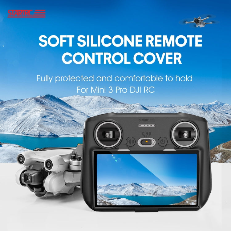STARTRC Silicone Shockproof Anti-scratch Case for DJI Mini 3 Pro Remote Control(Black) - Carry Cases & Bags by STARTRC | Online Shopping South Africa | PMC Jewellery | Buy Now Pay Later Mobicred