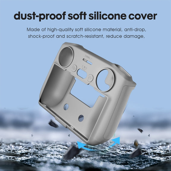 STARTRC Silicone Shockproof Anti-scratch Case for DJI Mini 3 Pro Remote Control(Grey)