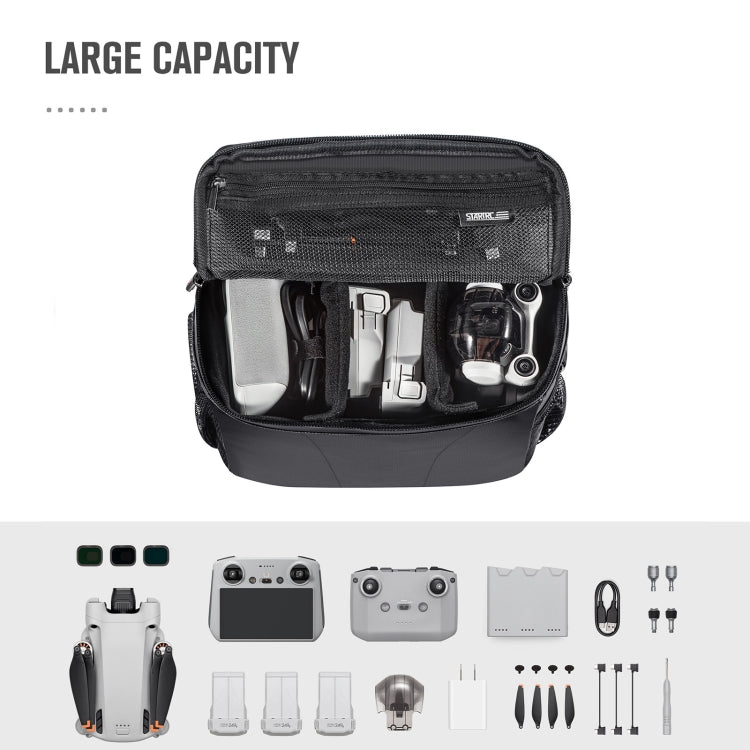 STARTRC Portable Carry Box Single Shoulder Storage Bag for DJI Mini 3 Pro / Air 2S / Mini 2 / Mavic 3 / Air 2 (Black) - free shipping - PMC TechLife - Order now!