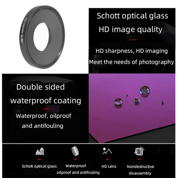 JSR 15X Macro Lens Filter For DJI Osmo Action 3