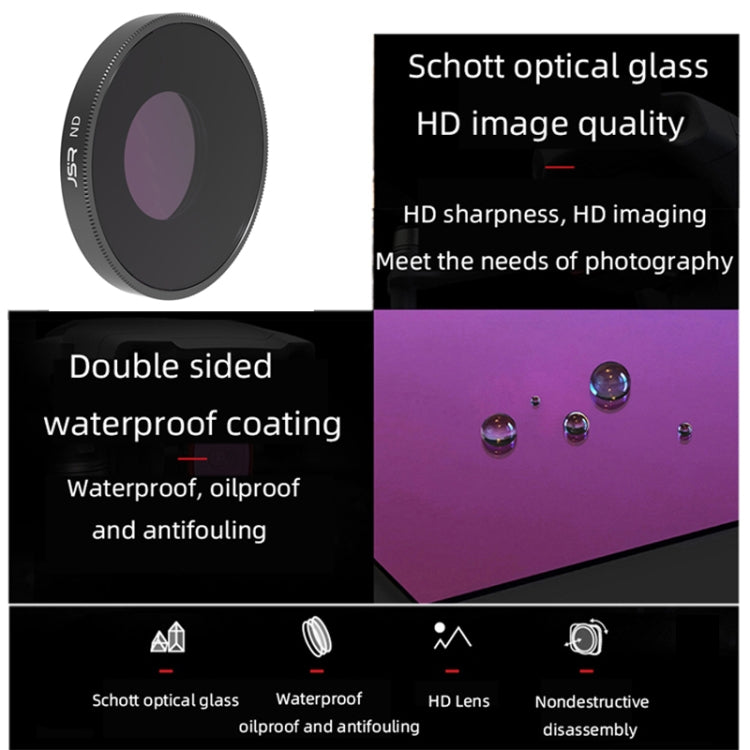 JSR 4 in 1 ND8PL / ND16PL / ND32PL / ND64 PL Lens Filter For DJI Osmo Action 3 - free shipping - PMC Jewellery - Order now!