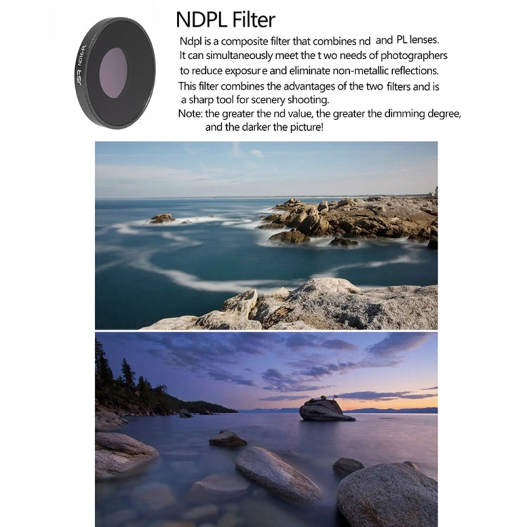 JSR 4 in 1 ND8PL / ND16PL / ND32PL / ND64 PL Lens Filter For DJI Osmo Action 3 - free shipping - PMC Jewellery - Order now!