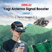 For DJI Avata Goggles 2 STARTRC 5.8GHz Yagi Antenna Signal Booster(Grey)