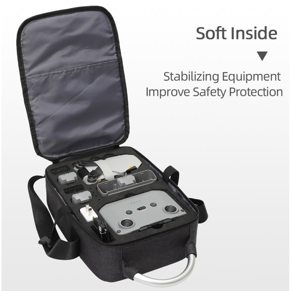 For DJI Mini 2 SE Shockproof Single Shoulder Storage Carrying Case Box Bag, Size: 30 x 22 x 8.5cm (Black)