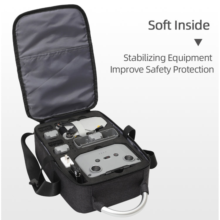 For DJI Mini 2 SE Shockproof Single Shoulder Storage Carrying Case Box Bag, Size: 30 x 22 x 8.5cm (Black)