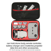 For DJI Mini 2 SE Grey Shockproof Carrying Hard Case Storage Bag, Size: 21.5 x 29.5 x 10cm (Red)
