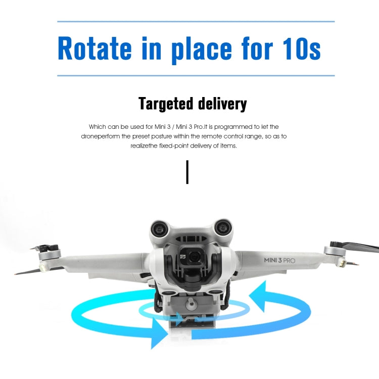 For DJI Mini 3 / Mini 3 Pro STARTRC Air-Dropping System Thrower Parabolic Bracket (Grey)
