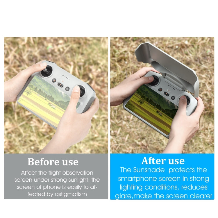 For DJI RC STARTRC Remote Control Sunshade Protection Cover (Grey) - Lens Hood by STARTRC | Online Shopping South Africa | PMC TechLife | Buy Now Pay Later Mobicred