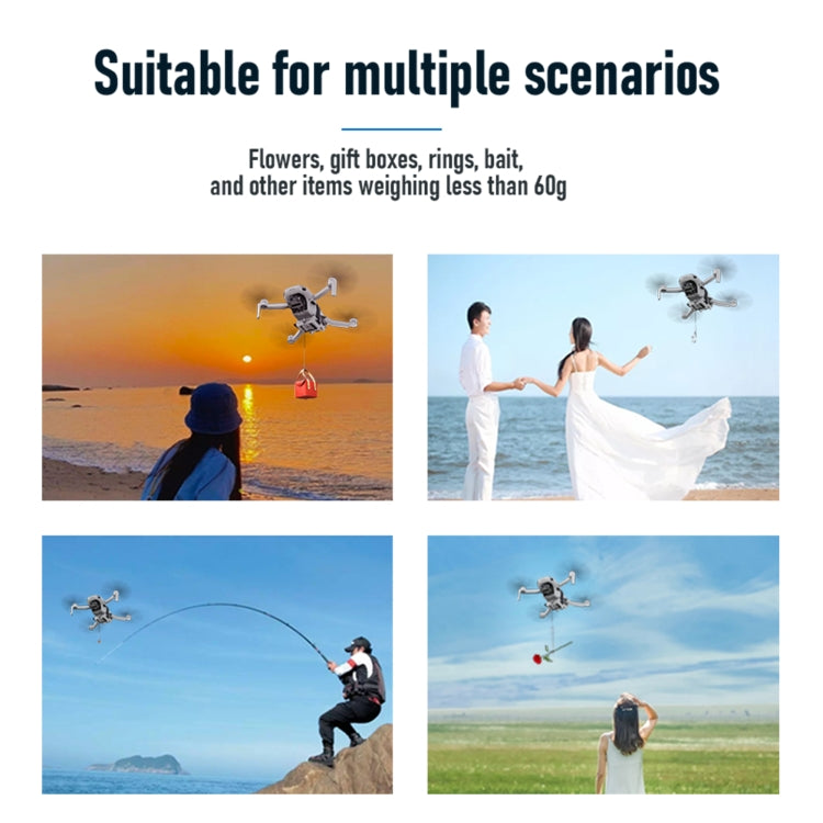 For DJI Mini 2 / Mini 2 SE / Mini 3 / Pro STARTRC Air-Dropping System Thrower Parabolic Bracket (Grey) - free shipping - PMC Jewellery - Order now!