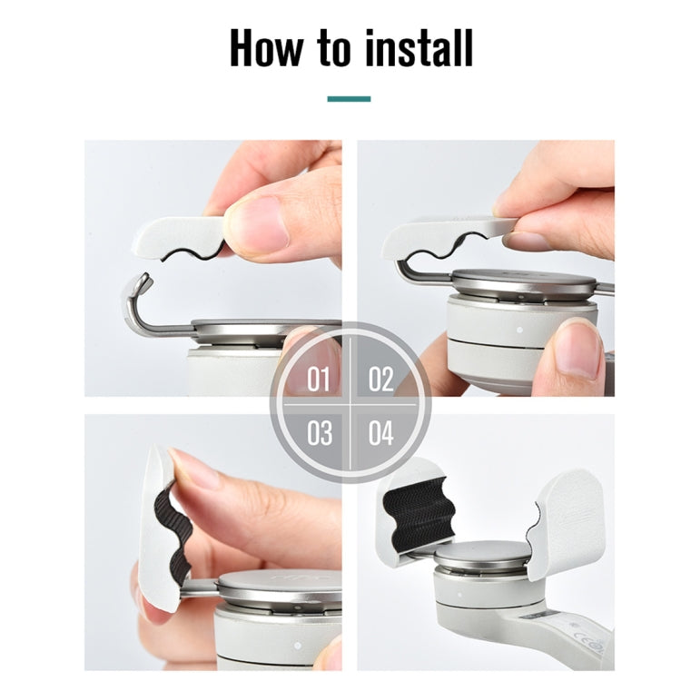 For DJI OM4 STARTRC Handheld Gimbal Quick Release Magnetic Buckle Clamp Expansion Bracket (Grey) -  by STARTRC | Online Shopping South Africa | PMC TechLife | Buy Now Pay Later Mobicred