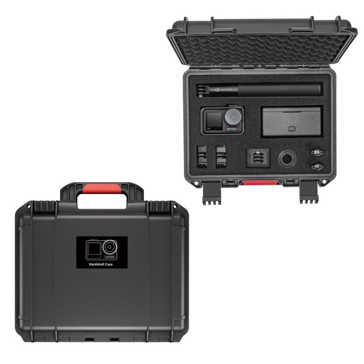For DJI Action 5 Pro / 4 / 3 STARTRC Waterproof PP Full Kit Suitcase Storage Box (Black) - free shipping - PMC Jewellery - Order now!