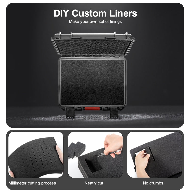 For DJI Action 5 Pro / 4 / 3 STARTRC Waterproof PP Full Kit Suitcase Storage Box (Black) - free shipping - PMC Jewellery - Order now!