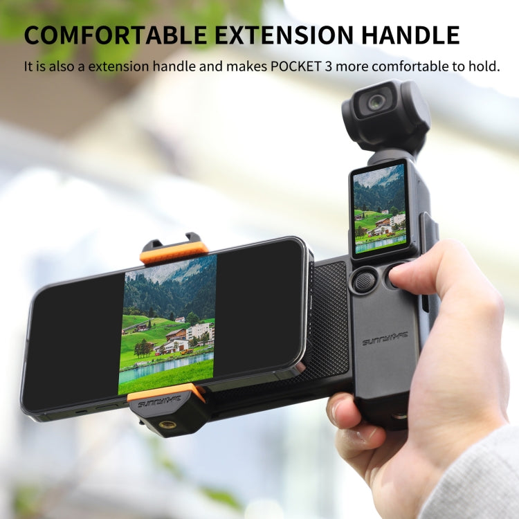For DJI OSMO Pocket 3 Sunnylife OP3-AD744 Expanded Phone Clamp Holder with Storage Case (Black) - free shipping - PMC TechLife - Order now!